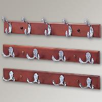 Coat & Hat Hooks with Pine Board